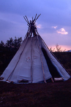 Sami-Zelt im Padjelanta Nationalpark